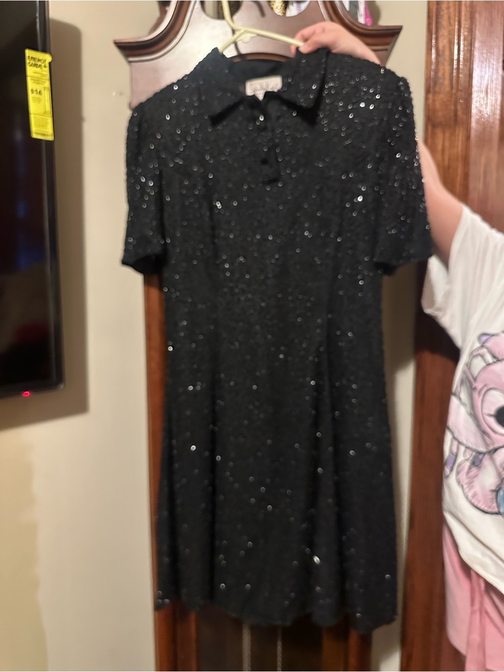 Black Sequin Dress